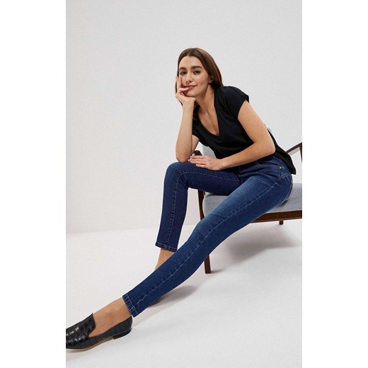 Jeansy push up 3720, Kolor granatowy, Rozmiar XS, Moodo XS Primodo