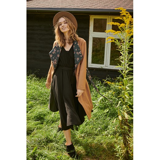 Klasyczny płaszcz z wiązaniem Nomad, S Naoko M NAOKO