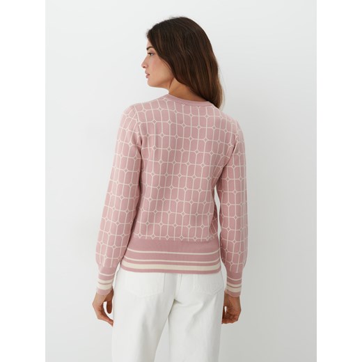 Mohito - Różowy sweter we wzory - Różowy Mohito XL Mohito