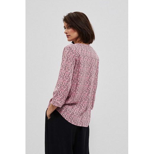 Wzorzysta koszula z wiskozy różanna ze sklepu Moodo.pl w kategorii Bluzki damskie - zdjęcie 142869282