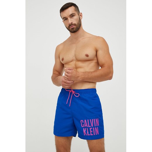 Calvin Klein szorty kąpielowe kolor granatowy Calvin Klein M ANSWEAR.com