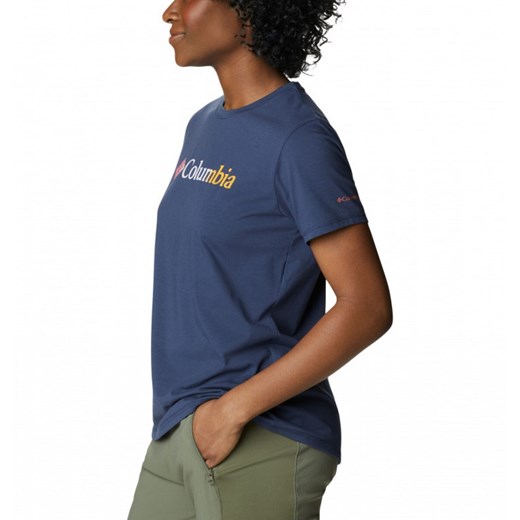 Damski t-shirt treningowy z nadrukiem COLUMBIA Sun TrekSS Graphic Tee ze sklepu Sportstylestory.com w kategorii Bluzki damskie - zdjęcie 142887604