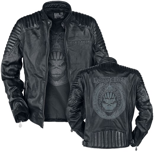 Iron Maiden - Book Of Souls Skull - Kurtka skórzana - czarny M, L, XL, XXL, 3XL, 4XL EMP