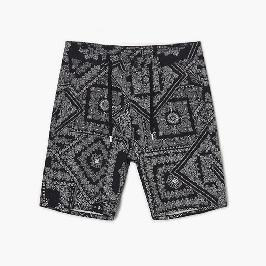 Cropp - Szorty z motywem bandany - Szary Cropp 30 okazja Cropp