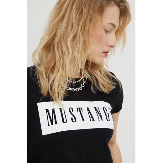 Mustang t-shirt damski kolor czarny Mustang S ANSWEAR.com