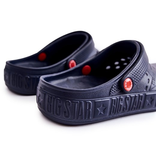 BIG STAR SHOES Męskie Lekkie Klapki Kroksy Big Star II175002 Granatowe 42 ButyModne.pl