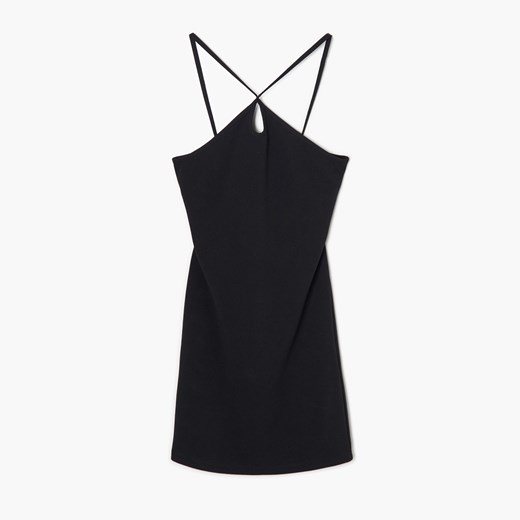 Cropp - Czarna sukienka mini z wycięciami - Czarny Cropp XL wyprzedaż Cropp