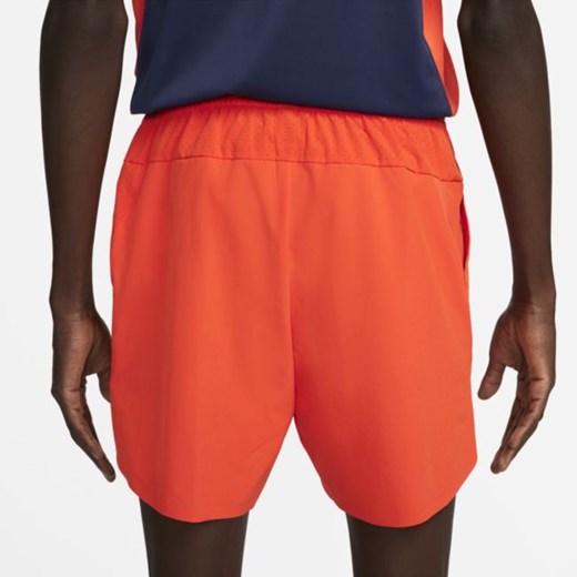 Męskie spodenki tenisowe 18 cm NikeCourt Dri-FIT ADV Slam - Pomarańczowy Nike 2XL okazja Nike poland