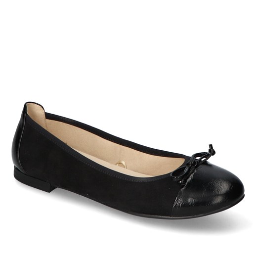 Baleriny Caprice 9-22105-28/019 Czarne ze sklepu Arturo-obuwie w kategorii Balerinki - zdjęcie 142996683