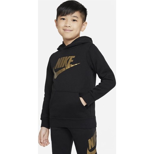 Bluza z kapturem dla małych dzieci Nike Sportswear Club Fleece - Czerń Nike 40 wyprzedaż Nike poland