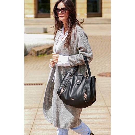 Kardigan bez zapięcia NU_S65, Kolor jasny szary, Rozmiar one size, NUMINOU Numinou one size okazyjna cena Primodo