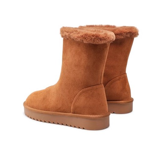 Śniegowce damskie Jenny Fairy brązowe płaskie 