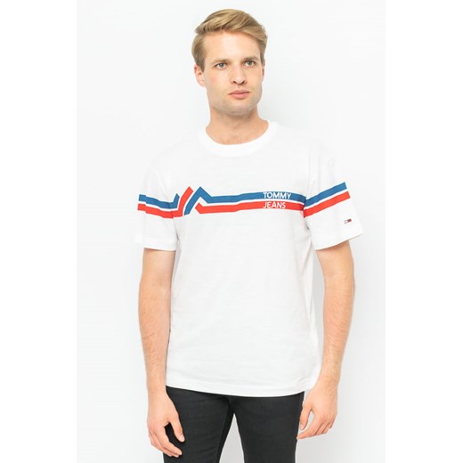 t-shirt męski tommy jeans dm0dm08799 biały Tommy Hilfiger XXL wyprzedaż Royal Shop