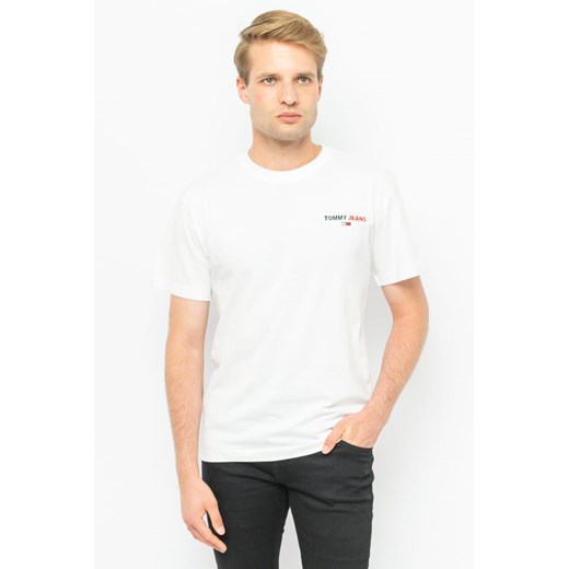 t-shirt męski tommy jeans dm0dm09401 biały Tommy Hilfiger S Royal Shop wyprzedaż