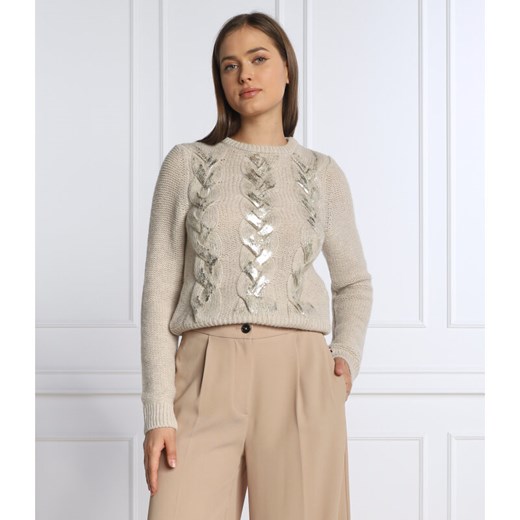 Marella SPORT Wełniany Wełniany Sweter FELINO | Slim Fit | z dodatkiem wełny Marella Sport L Gomez Fashion Store