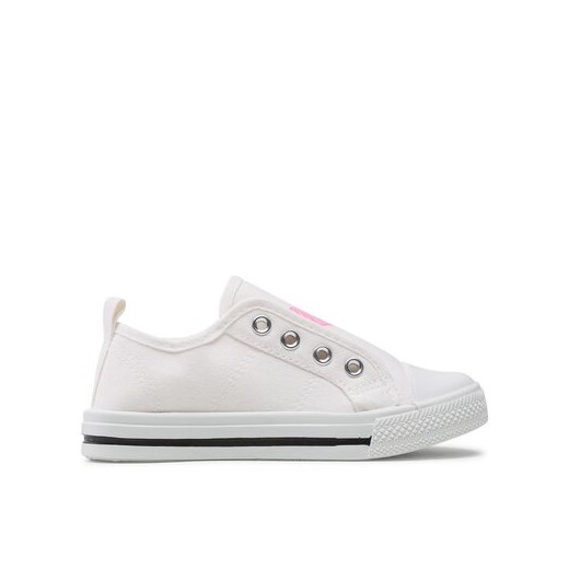 Trampki dziecięce Nelli Blu białe na wiosnę 