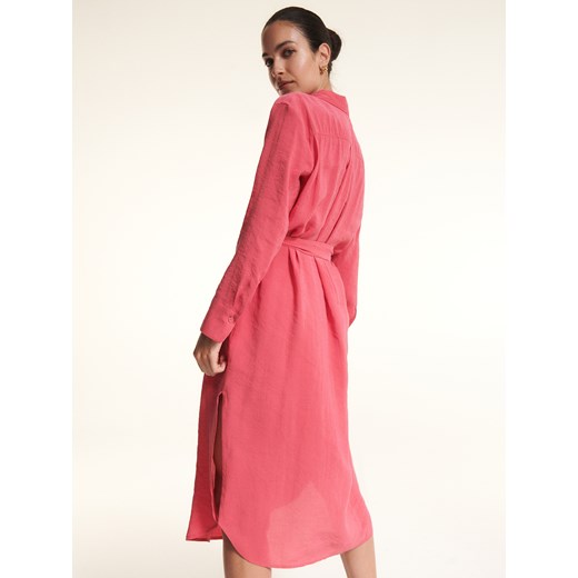 Reserved - Sukienka z modalu - Różowy Reserved S Reserved