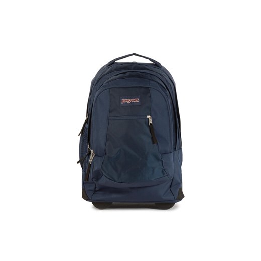 Granatowa walizka Jansport z tkaniny męska