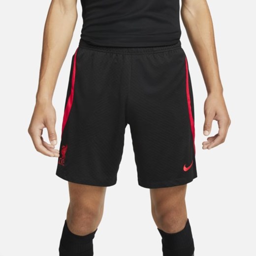 Męskie spodenki piłkarskie z dzianiny Liverpool F.C. Strike Nike Dri-FIT - Czerń Nike L Nike poland