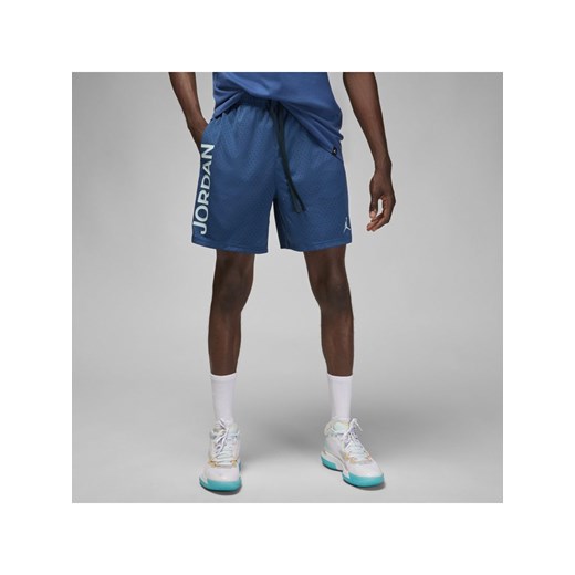 Męskie spodenki z siateczki z grafiką Jordan Dri-FIT Sport BC - Niebieski Jordan S okazja Nike poland