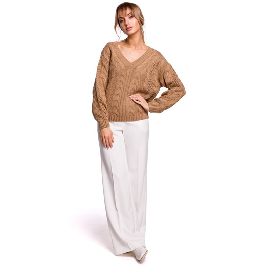 Sweter Damski Model MOE510 Beige (L/XL) Moe L/XL DobraKiecka