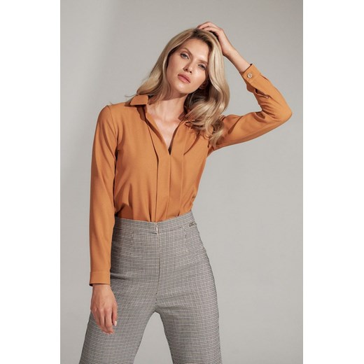 Bluzka Model M732 Brown (L) Figl XL DobraKiecka