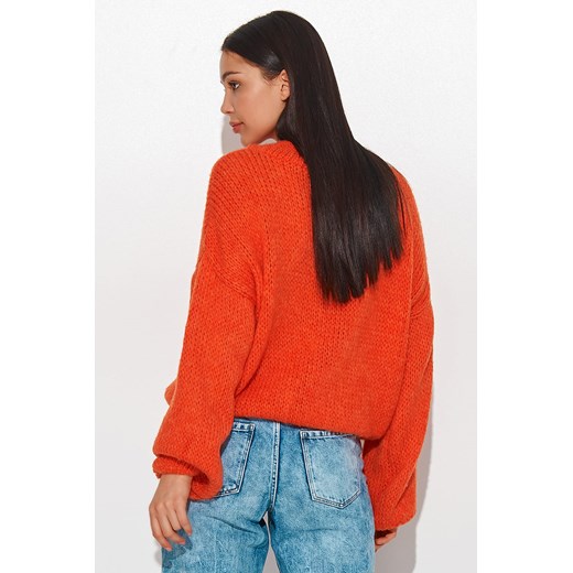 Sweter Damski Model NU_S81 Orange (uniwersalny) Numinou uniwersalny DobraKiecka