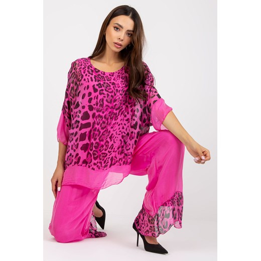 Bluzka Model DHJ-BZ-20352.80 Pink (uniwersalny) Italy Moda uniwersalny DobraKiecka