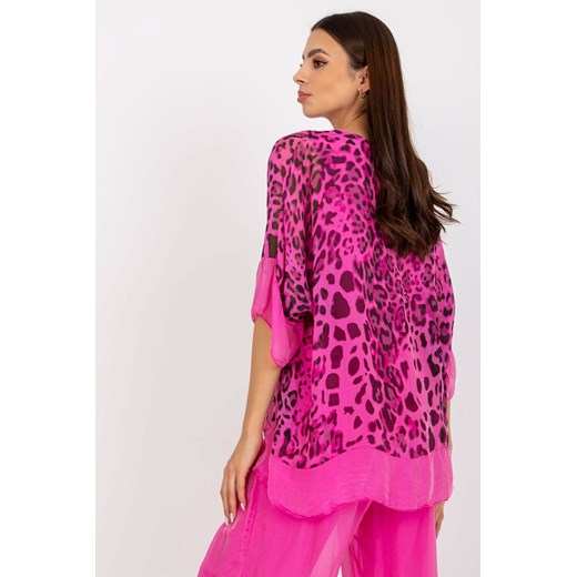 Bluzka Model DHJ-BZ-20352.80 Pink (uniwersalny) Italy Moda uniwersalny DobraKiecka