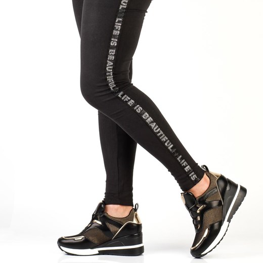 Sneakersy półbuty damskie VINCEZA 10743 BK/GL Suzana.pl 41 wyprzedaż suzana.pl
