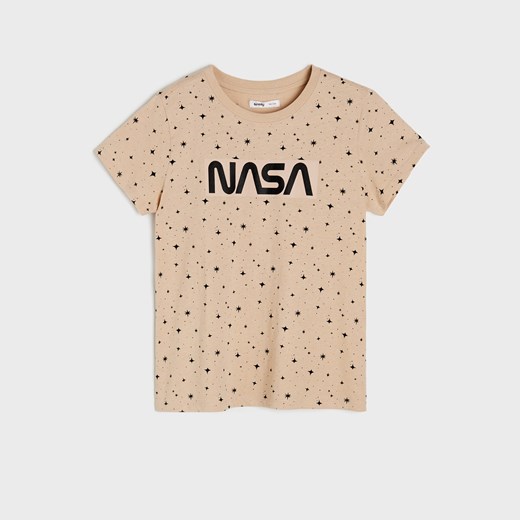Sinsay - Koszulka NASA - Beżowy Sinsay 152 Sinsay