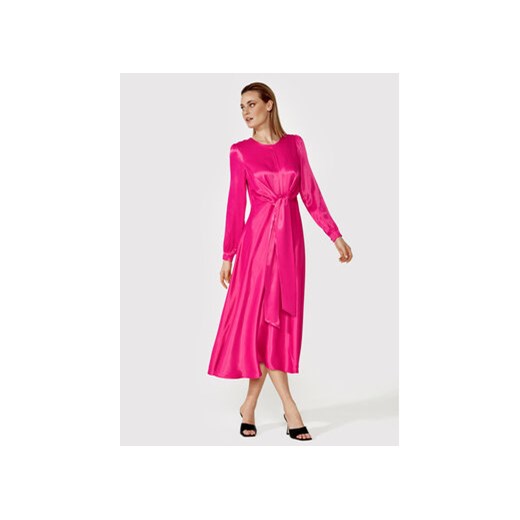 Simple Sukienka codzienna SUD072 Różowy Regular Fit Simple 34 okazja Modivo_marki_wlasne