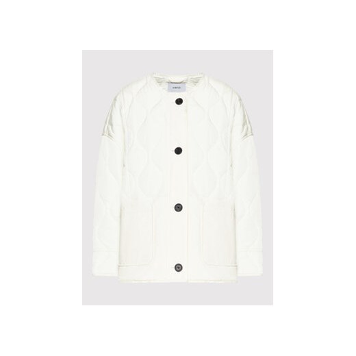 Simple Kurtka przejściowa KUD008 Biały Relaxed Fit Simple XS_S okazja Modivo_marki_wlasne
