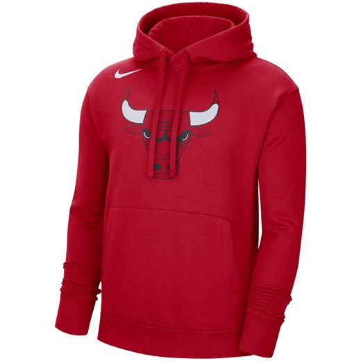Męska dzianinowa bluza z kapturem Nike NBA Chicago Bulls - Czerwony Nike XL Nike poland