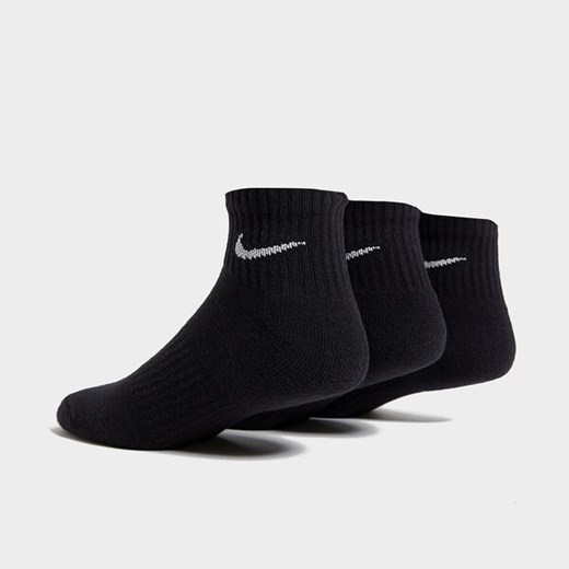 NIKE 3 PACK CUSHIONED QUARTER SOCKS CZARNY SX7667-010 Nike 42-46 JD Sports