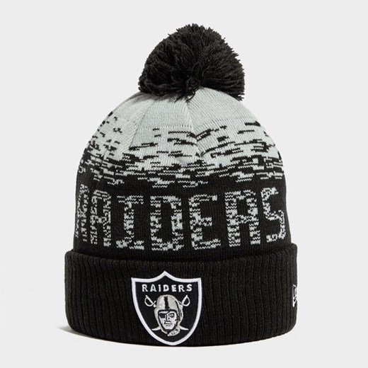 NEW ERA NFL LAS VEGAS RAIDERS POM BEANIE HAT OAKLAND RAIDERS CZARNY 12122720 New Era ONE SIZE okazja JD Sports