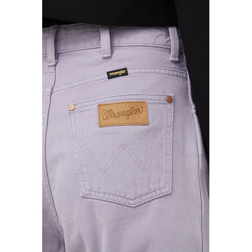 Wrangler jeansy Mom Purple Rock damskie high waist Wrangler 28/34 ANSWEAR.com