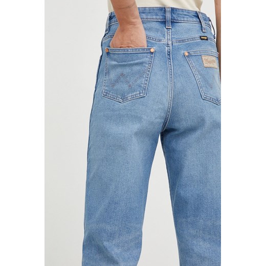 Wrangler jeansy Mom Straight Mauna damskie high waist Wrangler 27/34 ANSWEAR.com