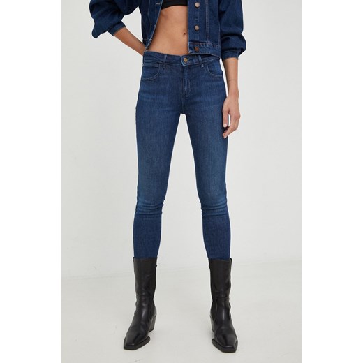 Wrangler jeansy Skinny Footloose damskie high waist ze sklepu ANSWEAR.com w kategorii Jeansy damskie - zdjęcie 143278882