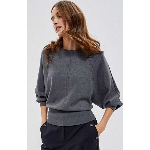 Sweter oversize nietoperz 3659, Kolor grafitowy, Rozmiar XS, Moodo ze sklepu Primodo w kategorii Swetry damskie - zdjęcie 143301153