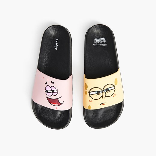Cropp - Klapki Spongebob - Czarny Cropp 37 promocyjna cena Cropp