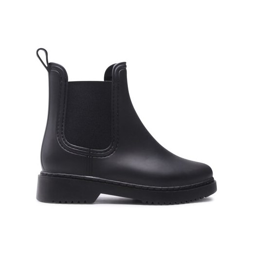 Jenny Fairy kalosze damskie czarne casual płaskie bez zapięcia 