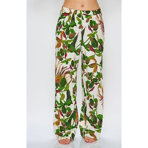 54/11-T2/15 spodnie piżamowe długie, Kolor ecru-zielony, Rozmiar L, Miss Fabio ze sklepu Intymna w kategorii Piżamy damskie - zdjęcie 143381440