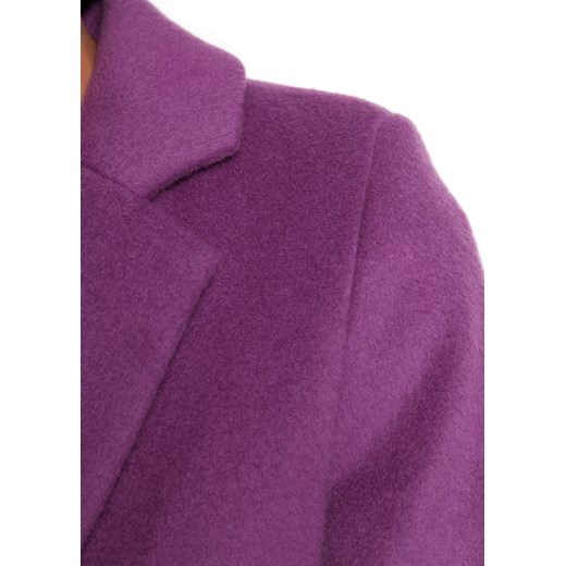 Płaszcz simple fioletowy jednoplaczaste