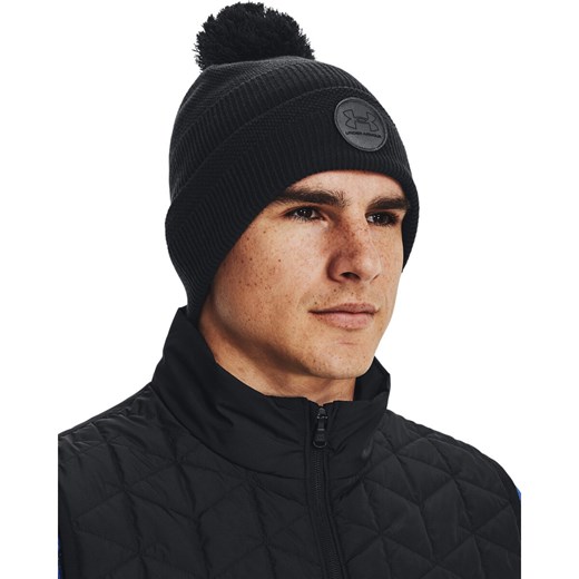 Męska czapka zimowa UNDER ARMOUR UA Driver Pom - czarna ze sklepu Sportstylestory.com w kategorii Czapki zimowe męskie - zdjęcie 143393984