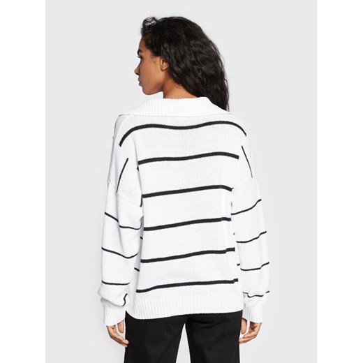 United Colors Of Benetton Sweter 1040E3006 Biały Relaxed Fit United Colors Of Benetton M MODIVO