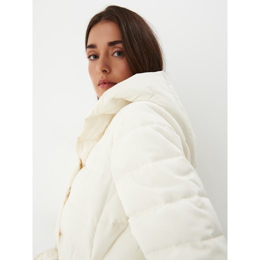 Mohito - Płaszcz z kapturem - Biały Mohito 40 Mohito