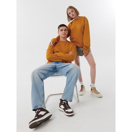 Cropp - Gładka żółta bluza - Żółty Cropp XXL Cropp