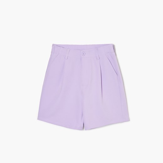 Cropp - Fioletowe bermudy - Fioletowy Cropp 42 okazja Cropp