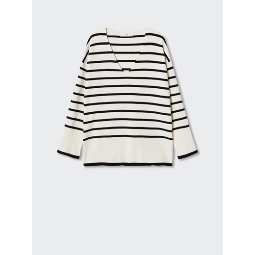 Mango Sweter Tortugav 37033844 Beżowy Oversize Mango XS MODIVO